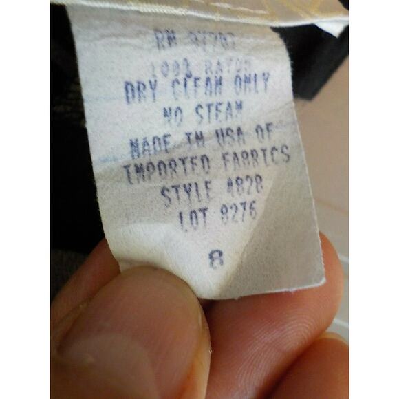 Cache Black Beige Maxi Wrap Skirt Women 8 Tribal Pattern Pencil Split Hem Zip Up - Picture 11 of 12